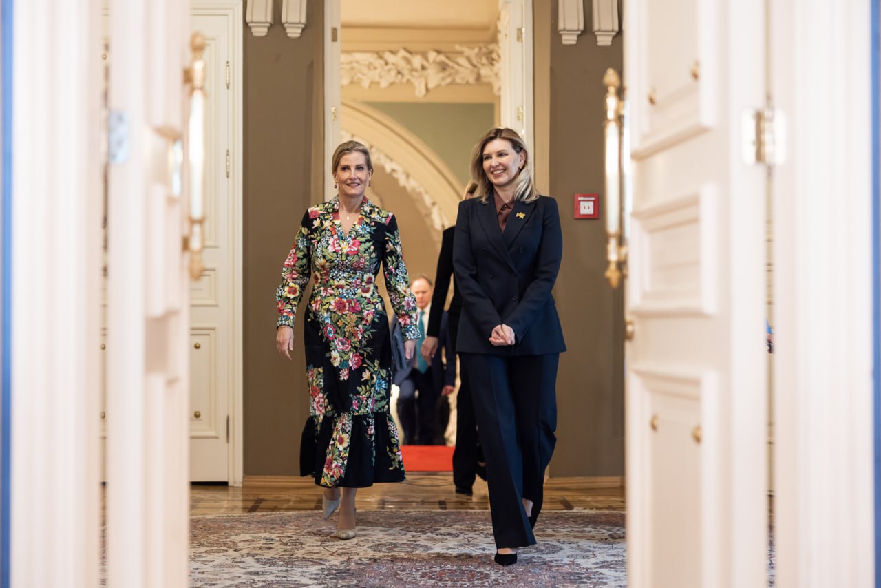 В каком наряде Елена Зеленская встретила герцогиню Эдинбургскую в Киеве (фото)